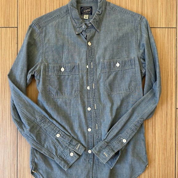 J. Crew Light Blue Chambray Shirt - Picture 2 of 5